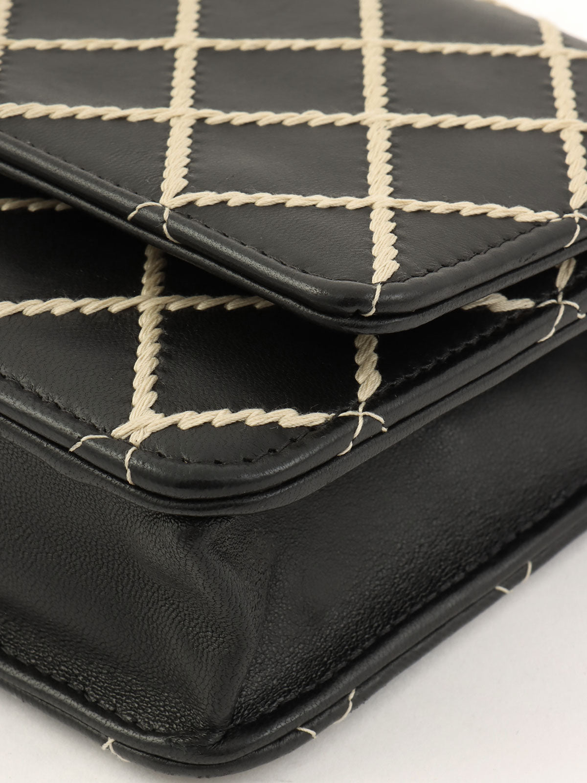 2014年頃製 ワイルドステッチCCマークプレートチェーンウォレット ブラック