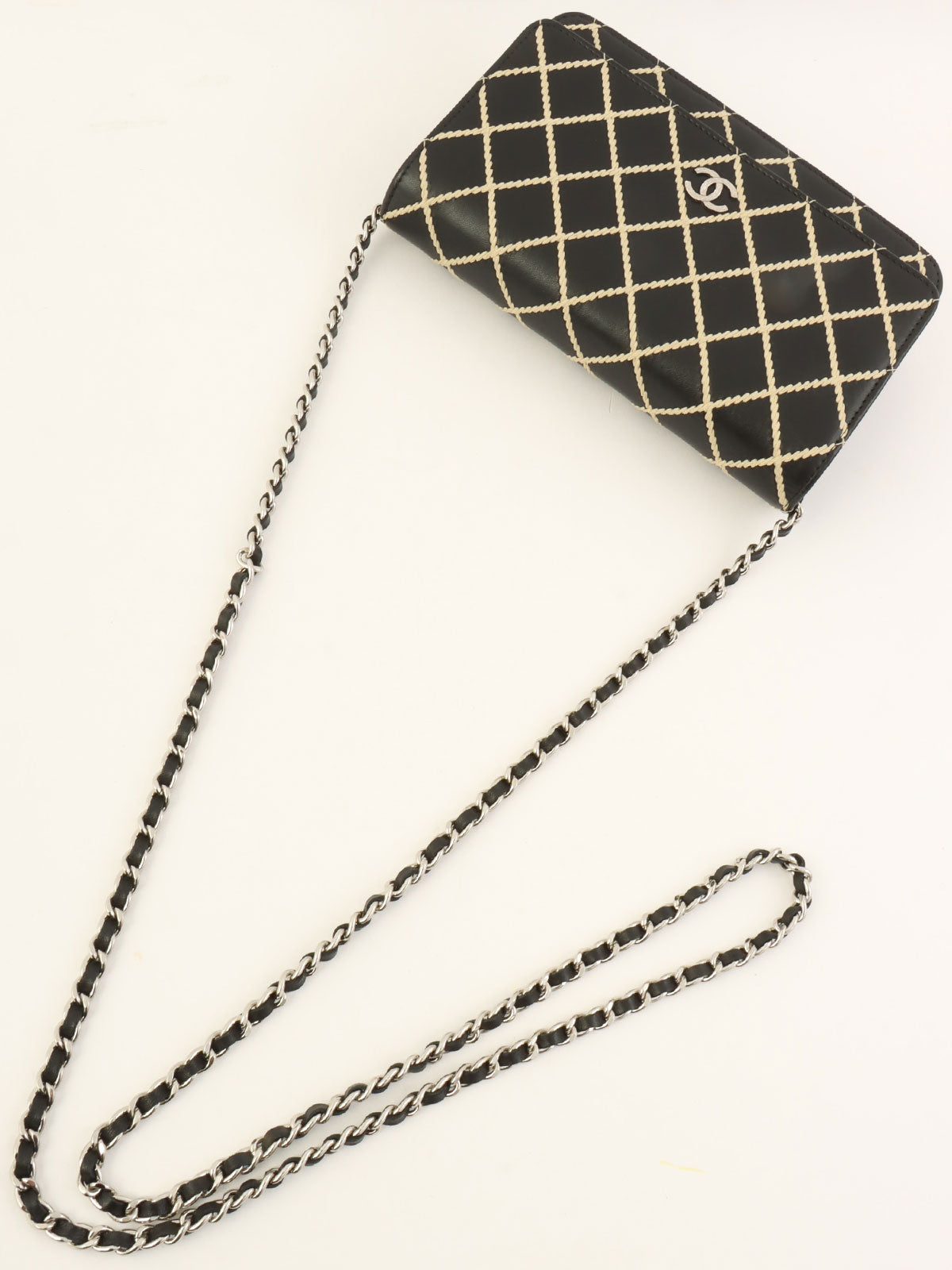 2014年頃製 ワイルドステッチCCマークプレートチェーンウォレット ブラック