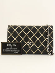 2014年頃製 ワイルドステッチCCマークプレートチェーンウォレット ブラック