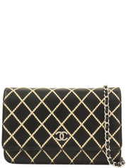 2014年頃製 ワイルドステッチCCマークプレートチェーンウォレット ブラック