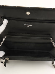 2014年頃製 ワイルドステッチCCマークプレートチェーンウォレット ブラック