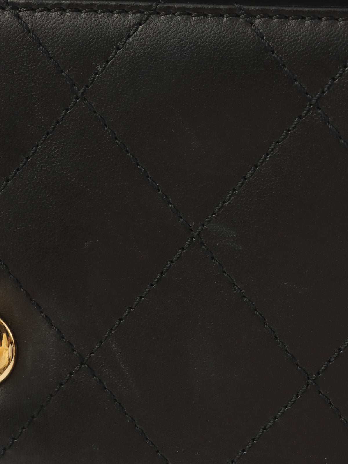 1998年頃製 マトラッセステッチCCターンロックショルダーバッグ ブラック