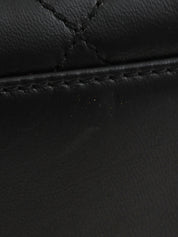 1998 Matelasse Stitch CC Turnlock Shoulder Bag in Black