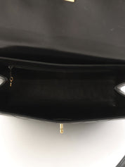 1998 Matelasse Stitch CC Turnlock Shoulder Bag in Black