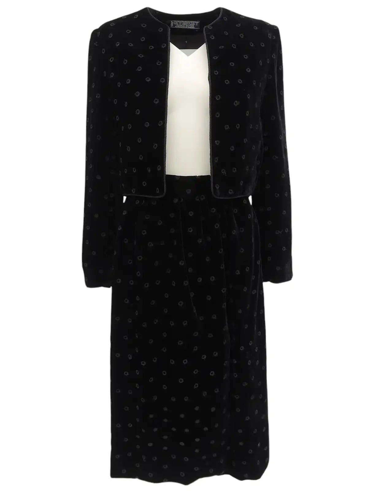 Velour Punching Pattern Set in Black