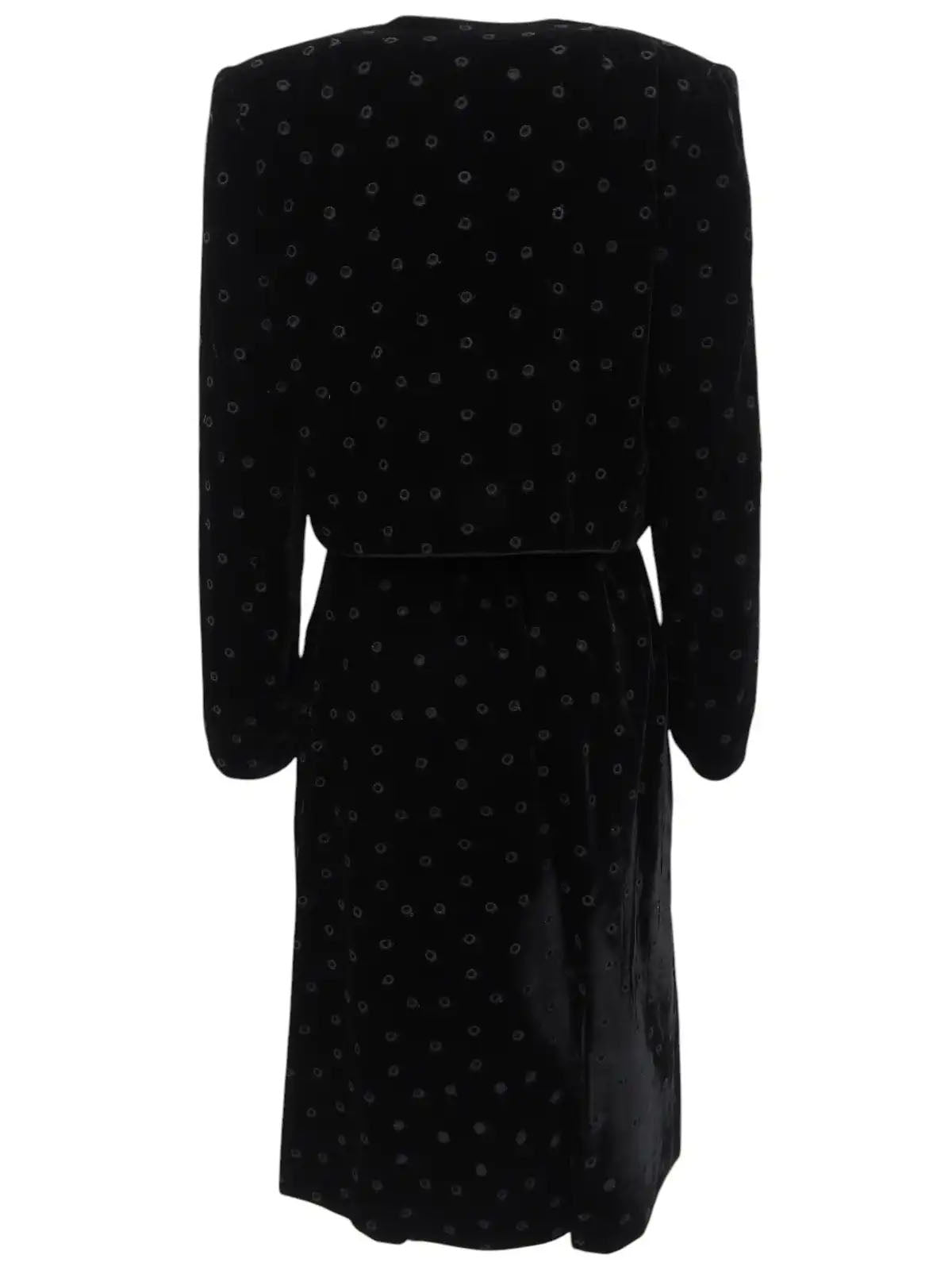 Velour Punching Pattern Set in Black