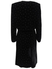 Velour Punching Pattern Set in Black