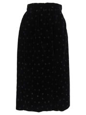Velour Punching Pattern Set in Black