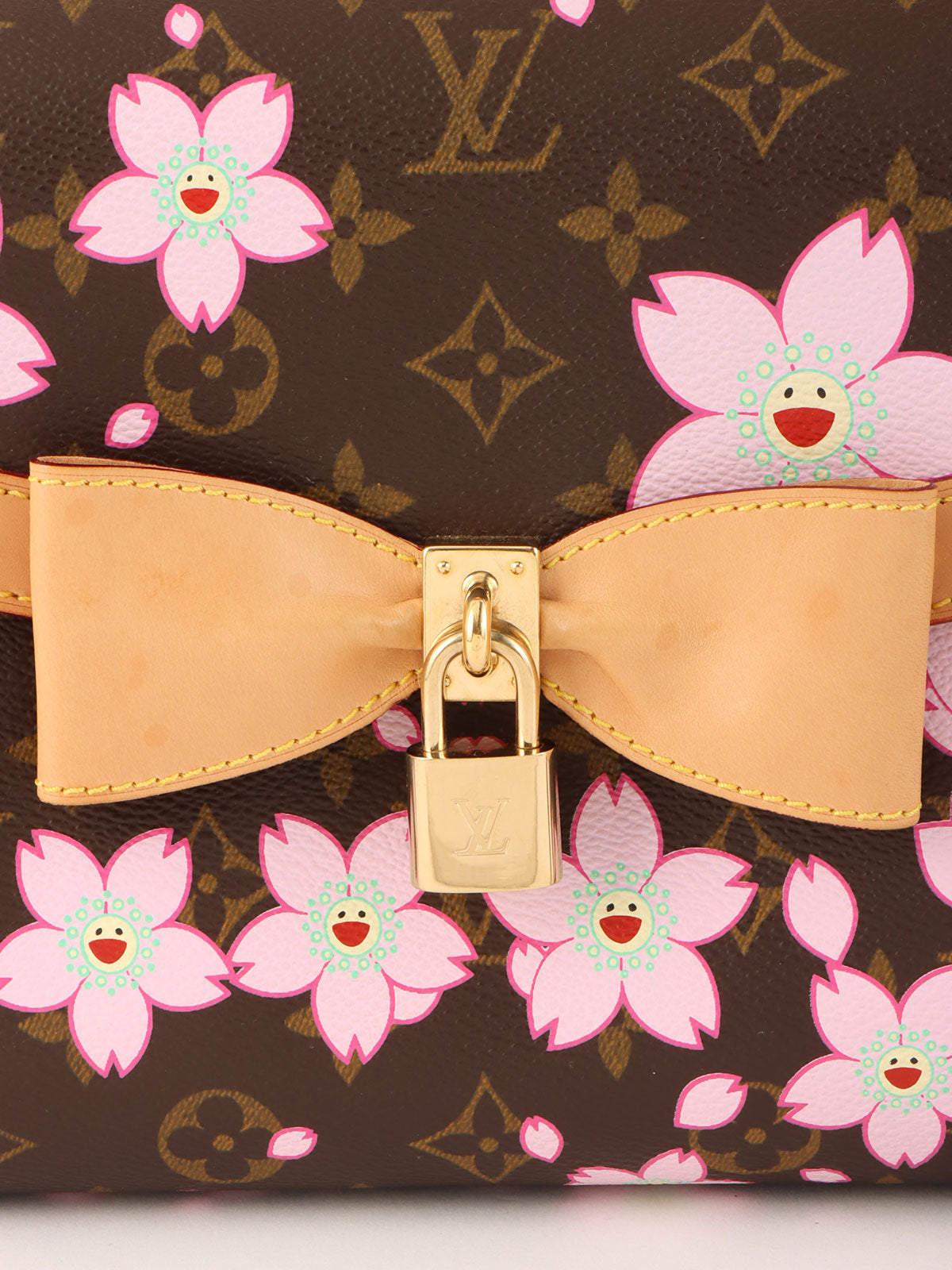 2003 Takashi Murakami Collaboration Monogram Cherry Blossom Sac Retro Brown/Pink