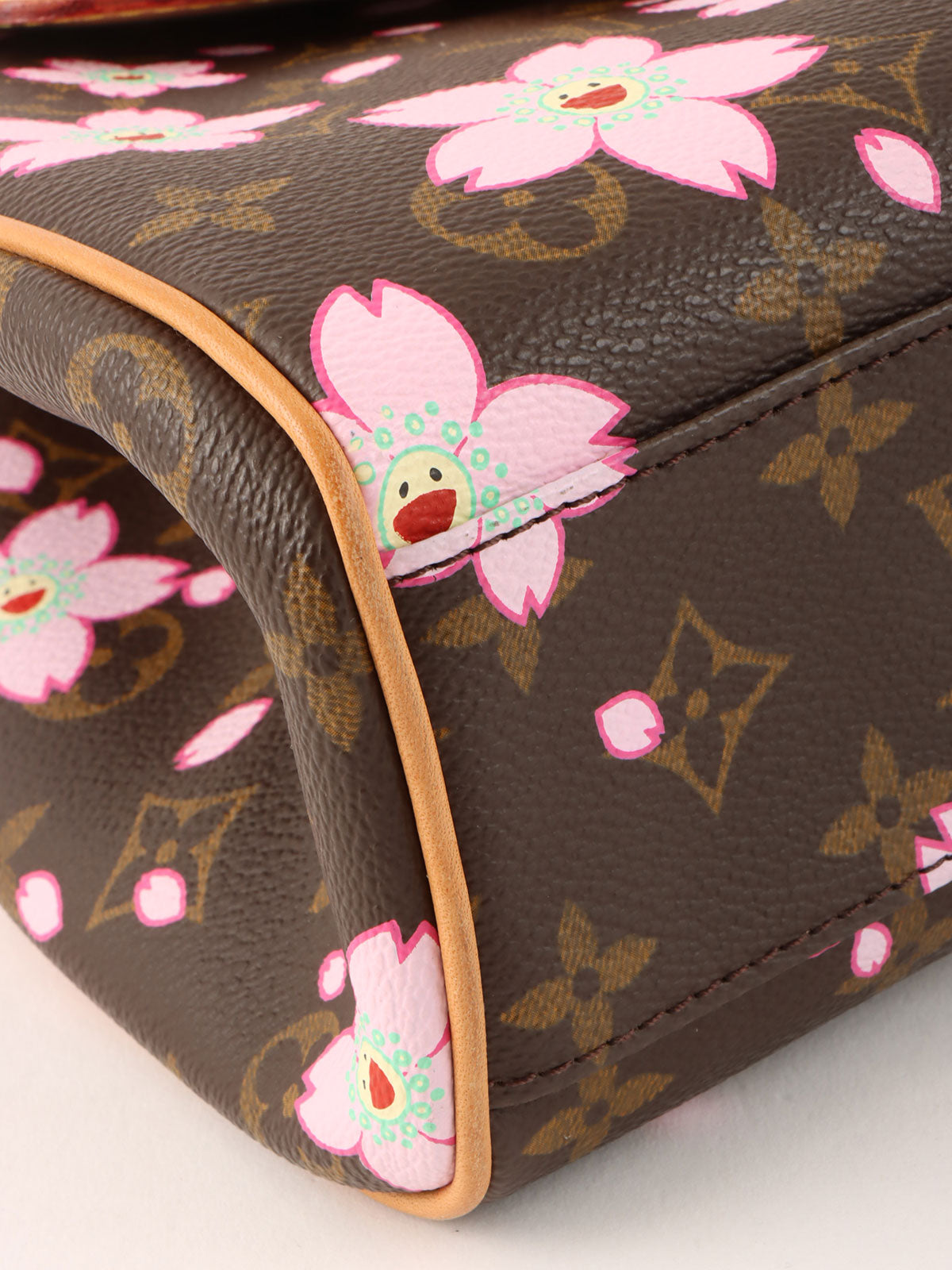 2003 Takashi Murakami Collaboration Monogram Cherry Blossom Sac Retro Brown/Pink