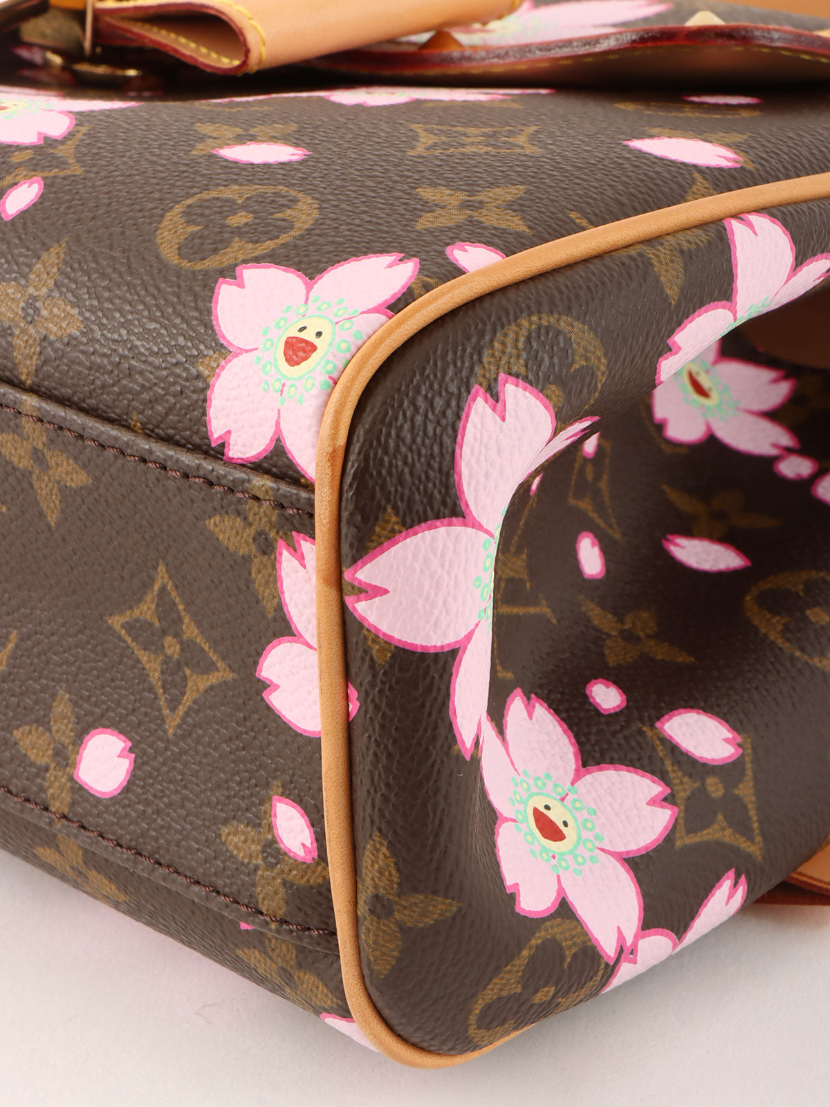 2003 Takashi Murakami Collaboration Monogram Cherry Blossom Sac Retro Brown/Pink