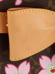 2003 Takashi Murakami Collaboration Monogram Cherry Blossom Sac Retro Brown/Pink