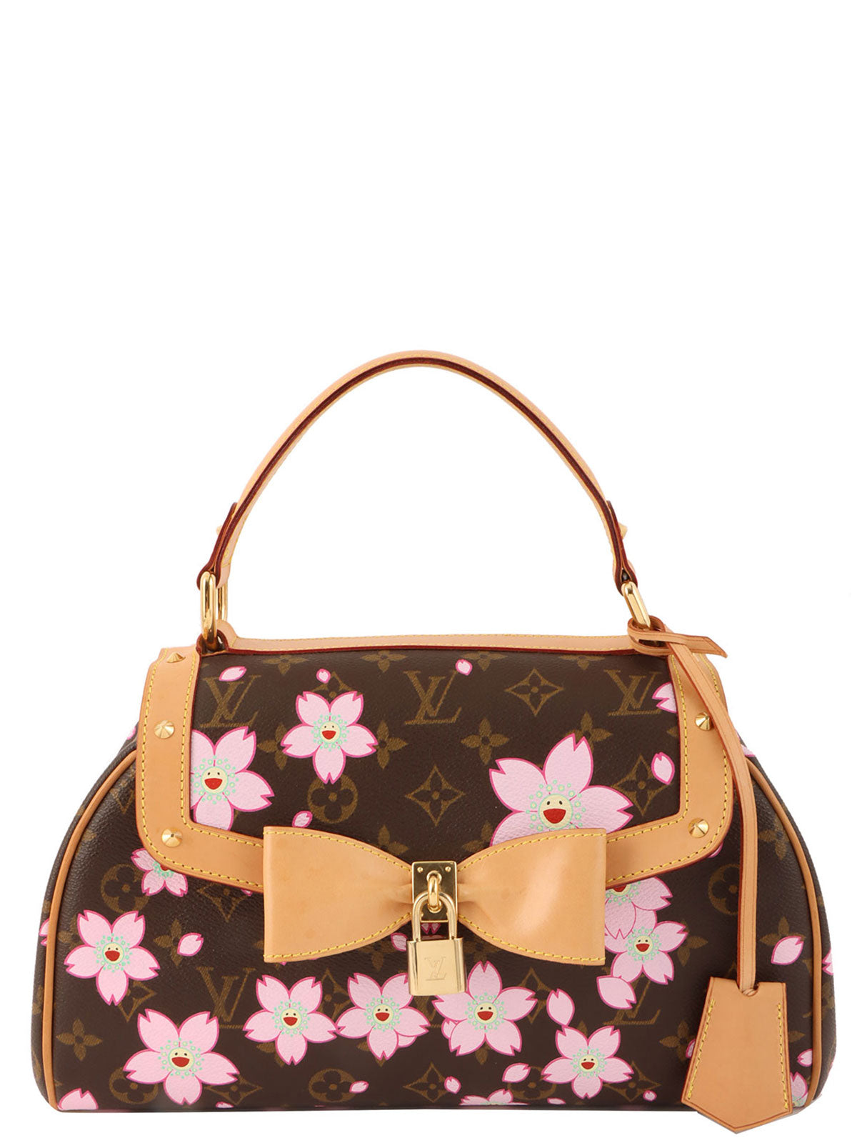 2003 Takashi Murakami Collaboration Monogram Cherry Blossom Sac Retro Brown/Pink