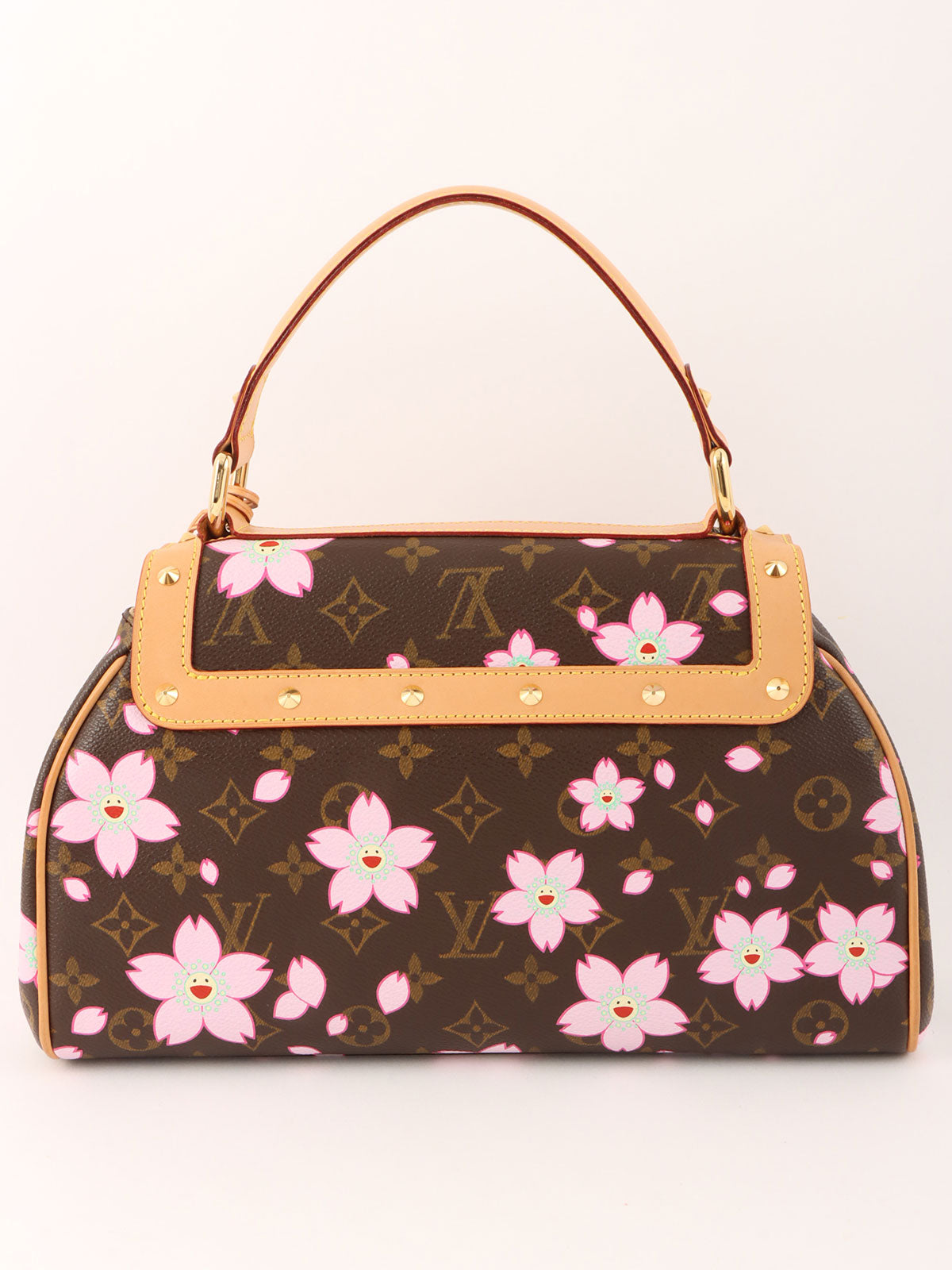 2003 Takashi Murakami Collaboration Monogram Cherry Blossom Sac Retro Brown/Pink