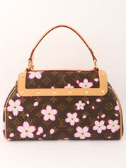 2003 Takashi Murakami Collaboration Monogram Cherry Blossom Sac Retro Brown/Pink
