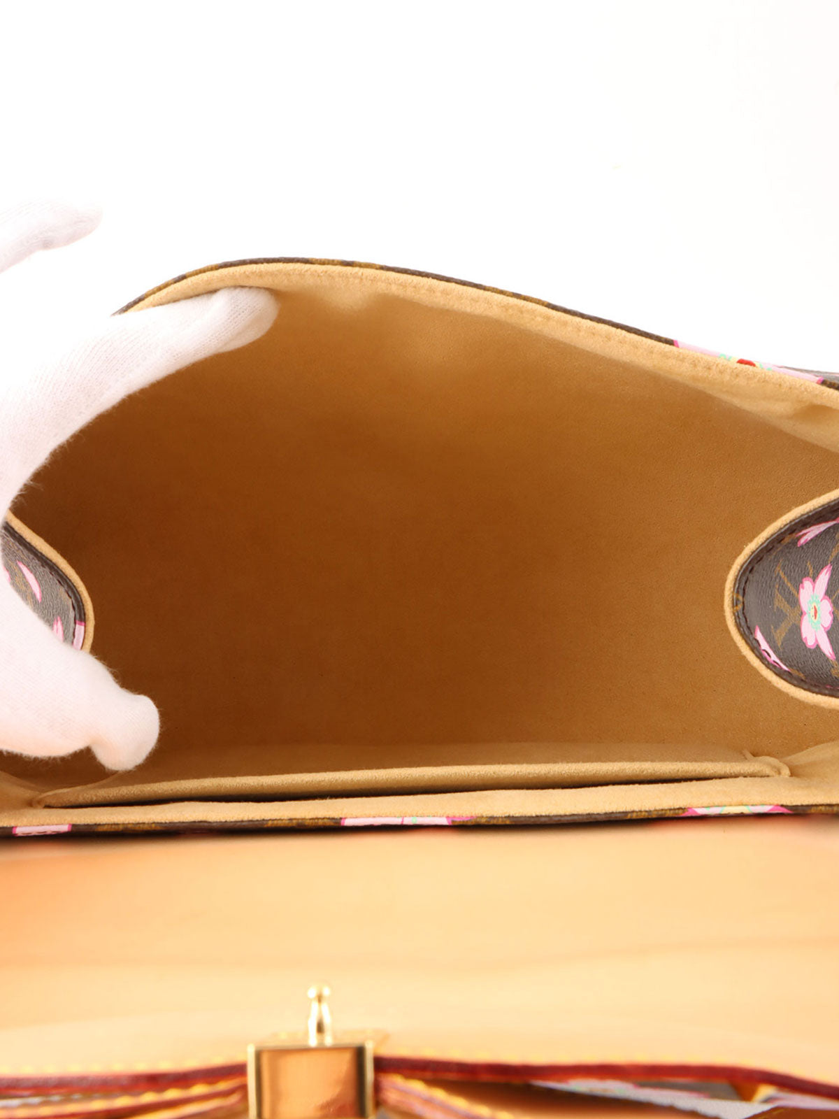 2003年制 村上隆合作款老花Sakura Sac Retro 棕色/粉色