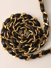 Classic flap chain bag 25cm black, made between 1985 and 1990
