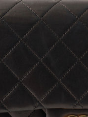 Classic flap chain bag 25cm black, made between 1985 and 1990