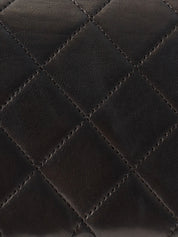 Classic flap chain bag 25cm black, made between 1985 and 1990