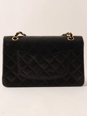 Classic flap chain bag 25cm black, made between 1985 and 1990