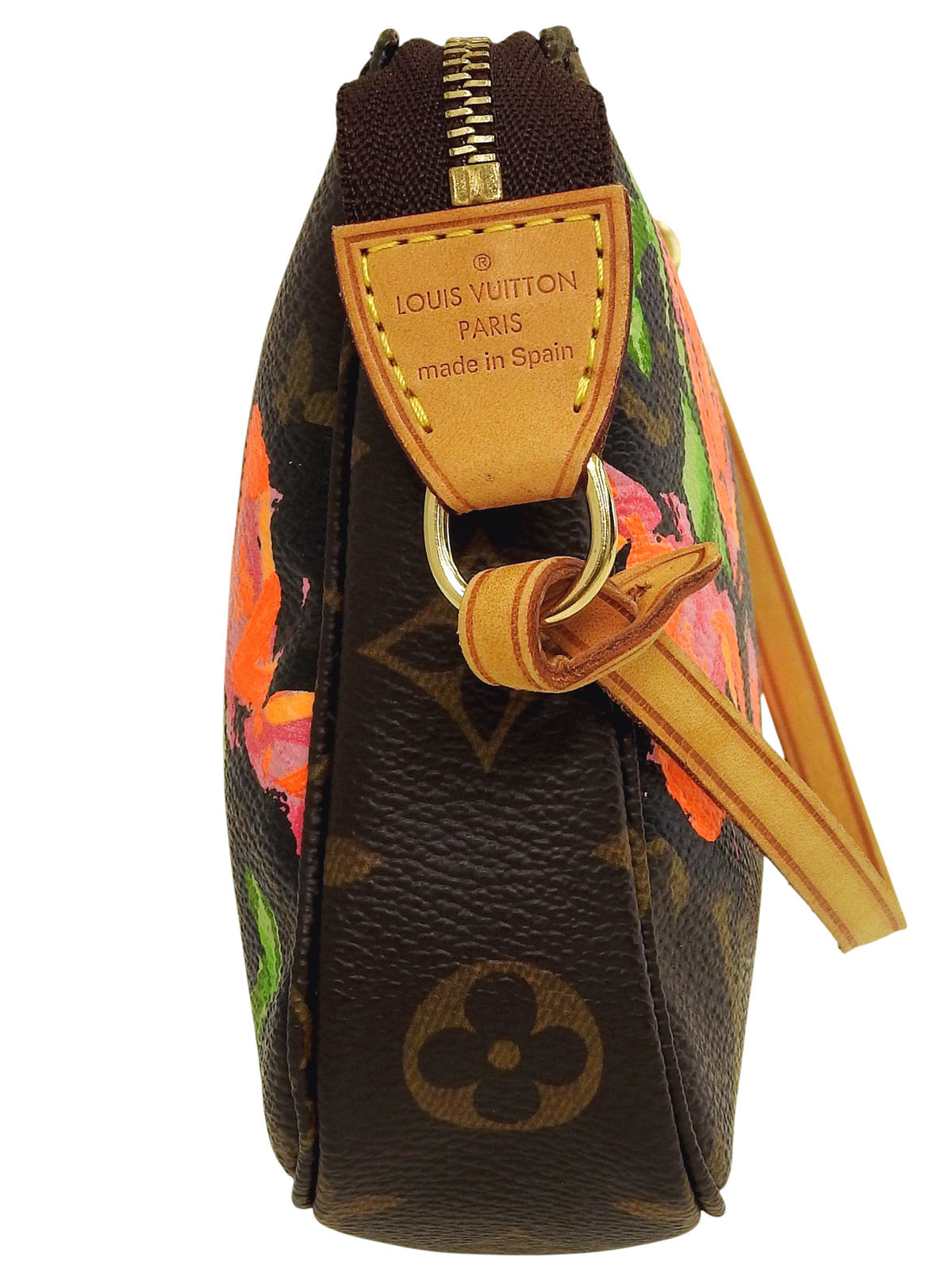 2008 Canvas Monogram Rose Pochette Accessoires Brown/Pink