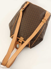 マカダムパターンリングロゴプレートバックパック ブラウン