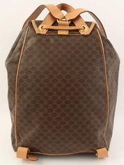 マカダムパターンリングロゴプレートバックパック ブラウン