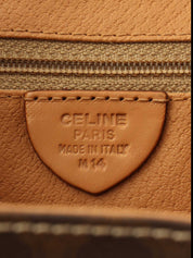 マカダムパターンリングロゴプレートバックパック ブラウン