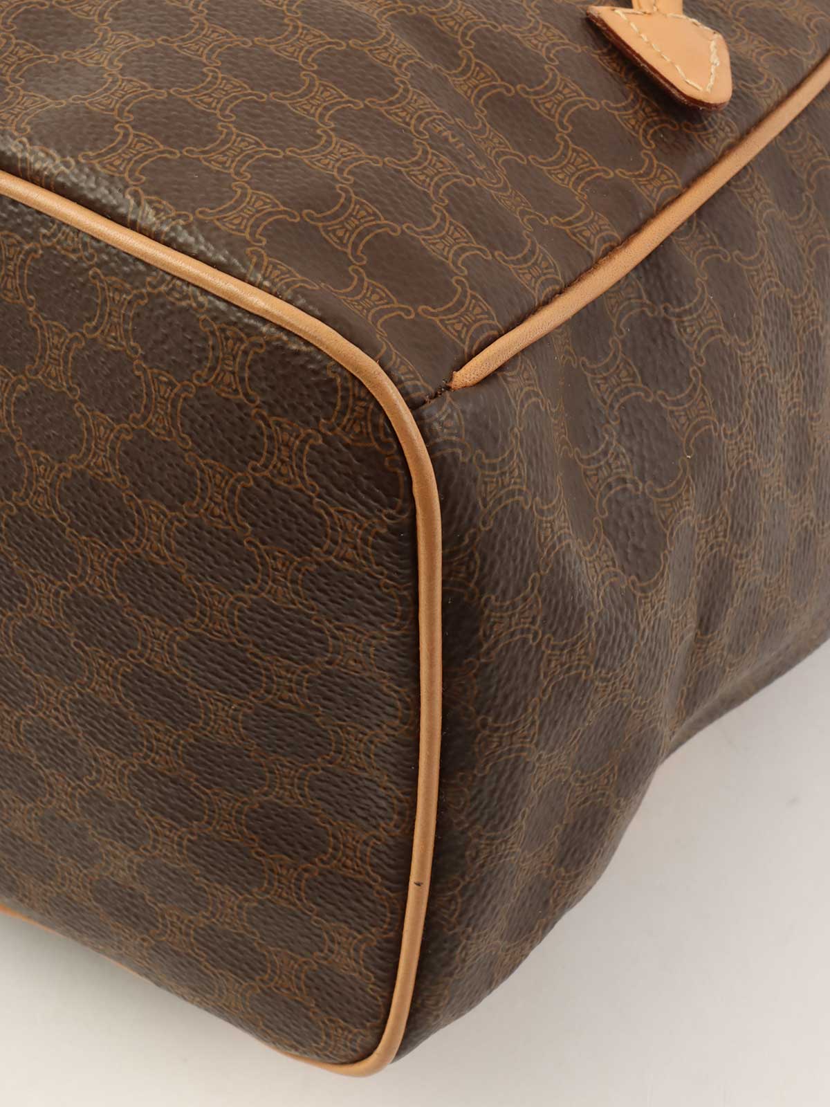 マカダムパターンリングロゴプレートバックパック ブラウン