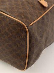 マカダムパターンリングロゴプレートバックパック ブラウン