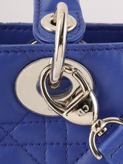 Lady Dior Cannage Stitch 2-Way Bag L Blue