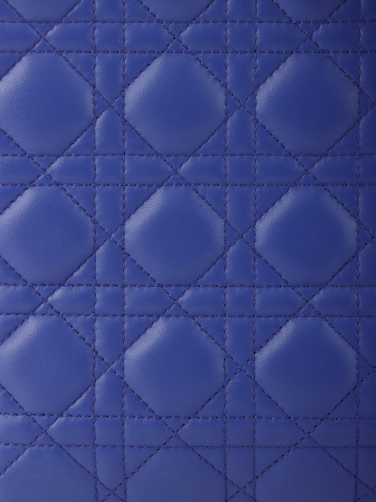 Lady Dior Cannage Stitch 2-Way Bag L Blue