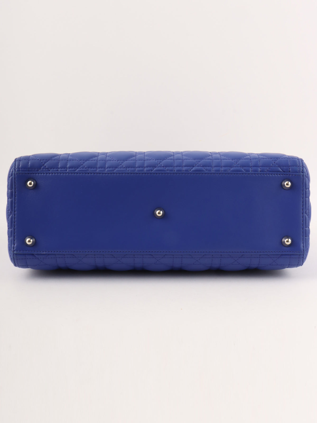 Lady Dior Cannage Stitch 2-Way Bag L Blue