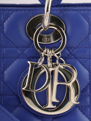 レディディオールカナージュステッチ2wayバッグL ブルー