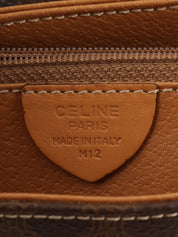 Macadam Pattern Logo Plate Shoulder Bag Brown