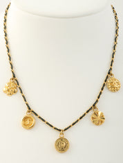 1996年製 マルチモチーフチェーンネックレス ゴールド/ブラック