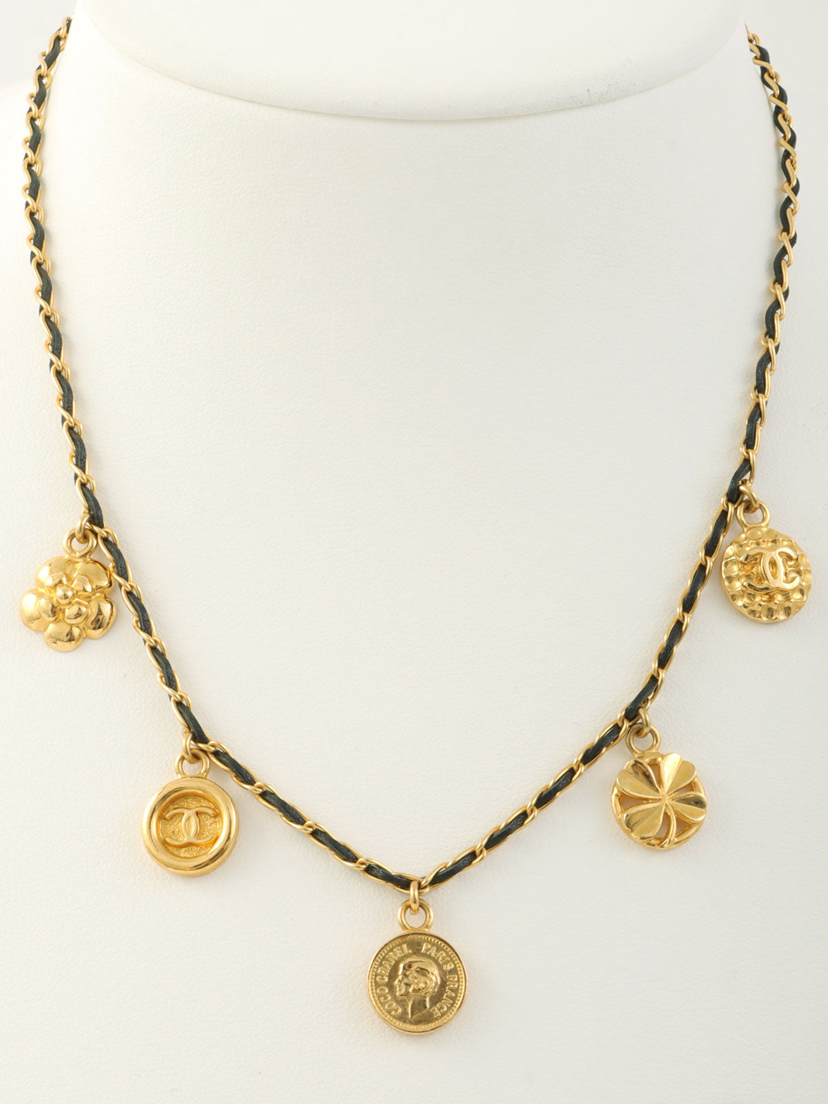 1996年製 マルチモチーフチェーンネックレス ゴールド/ブラック
