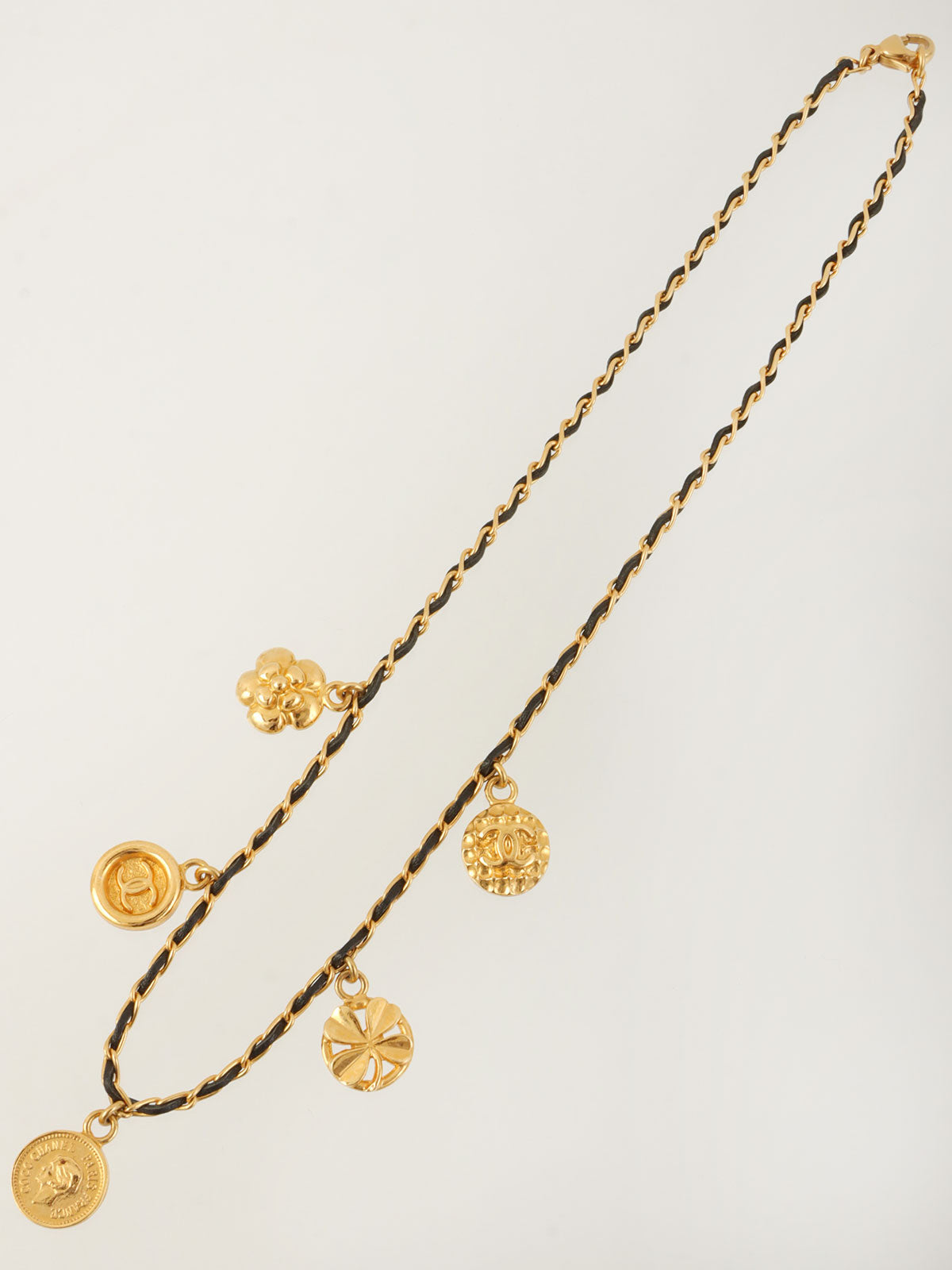 1996年製 マルチモチーフチェーンネックレス ゴールド/ブラック