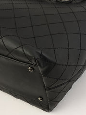 Made in 2015, Matelasse Stitch CC Charm 2-Way Bag, Black