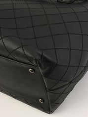 Made in 2015, Matelasse Stitch CC Charm 2-Way Bag, Black