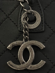 Made in 2015, Matelasse Stitch CC Charm 2-Way Bag, Black