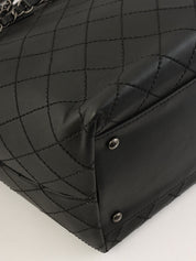 Made in 2015, Matelasse Stitch CC Charm 2-Way Bag, Black