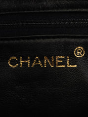 1992年頃製 キャビアスキンCCマークタッセルチェーンショルダーバッグ ブラック