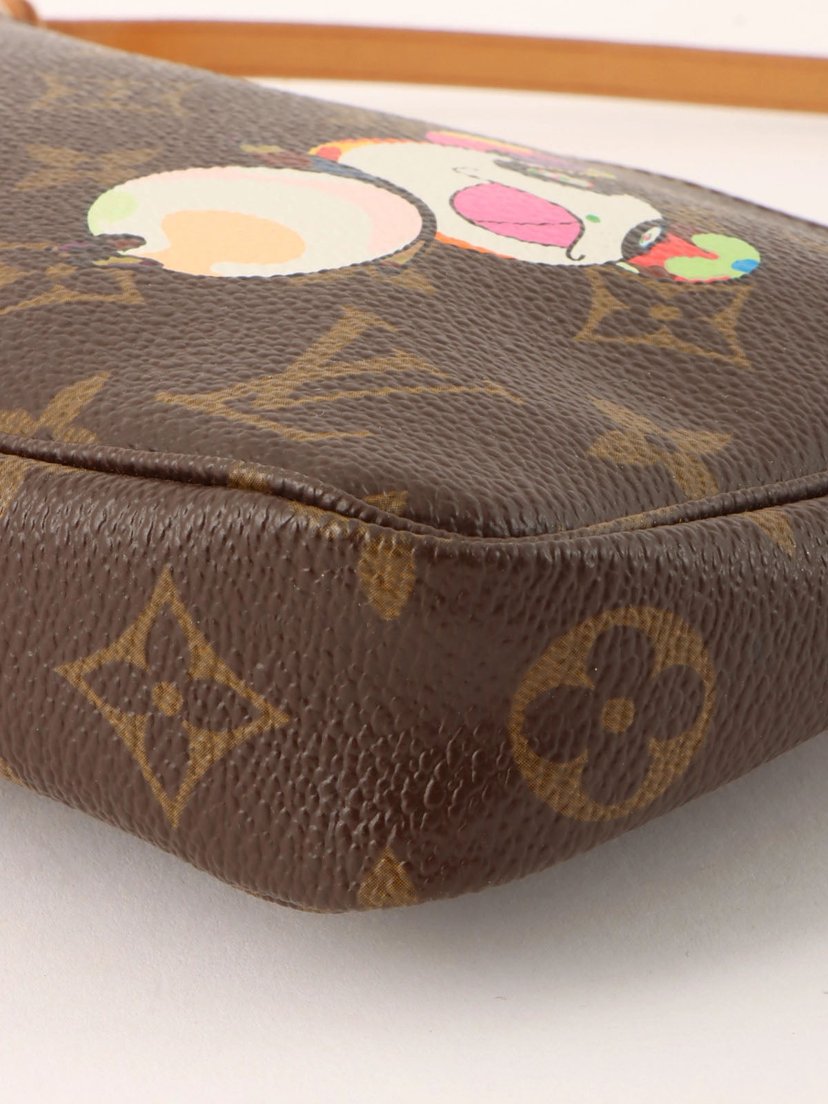 2004 Takashi Murakami Collaboration Monogram Panda Pochette Accessoires Brown/Multi