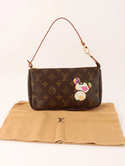 2004年制 村上隆合作款老花Panda Pochette Accessoires 棕色/彩色