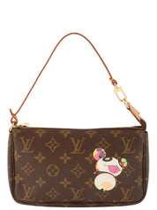 2004年制 村上隆合作款老花Panda Pochette Accessoires 棕色/彩色