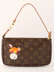 2004 Takashi Murakami Collaboration Monogram Panda Pochette Accessoires Brown/Multi