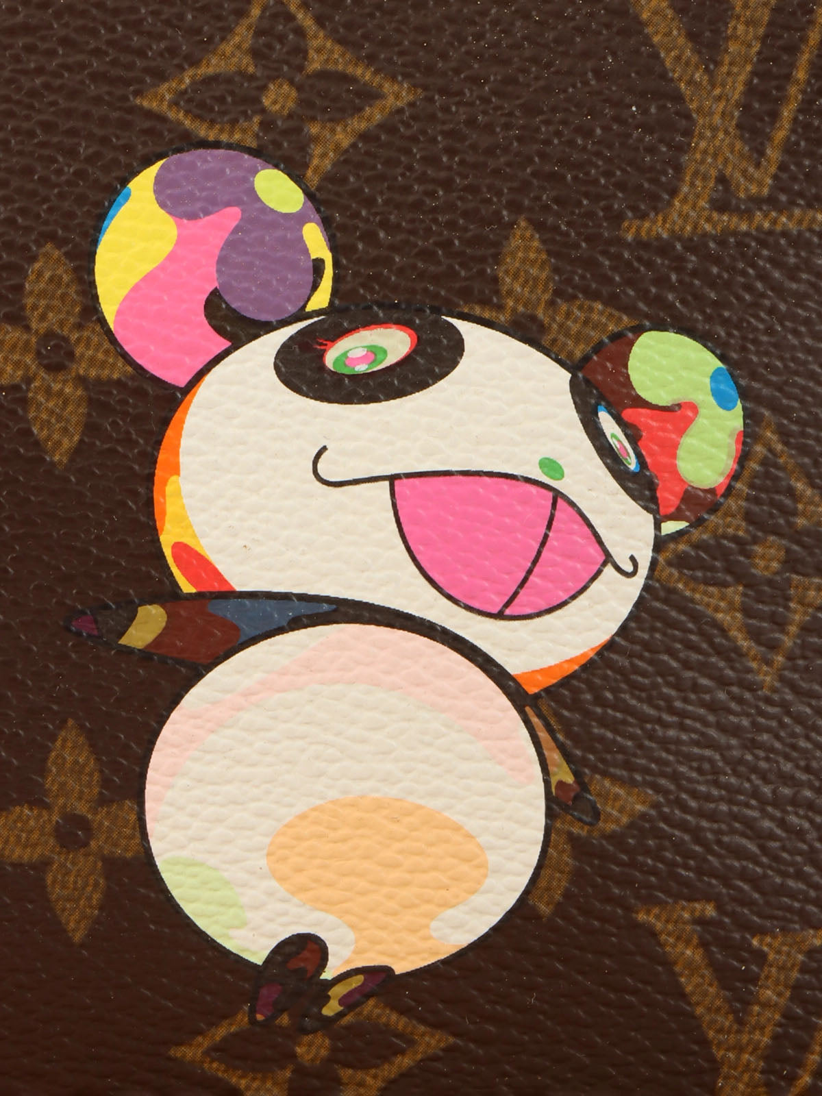 2004 Takashi Murakami Collaboration Monogram Panda Pochette Accessoires Brown/Multi