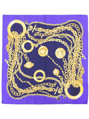 チェーンパターンスカーフ ネイビー