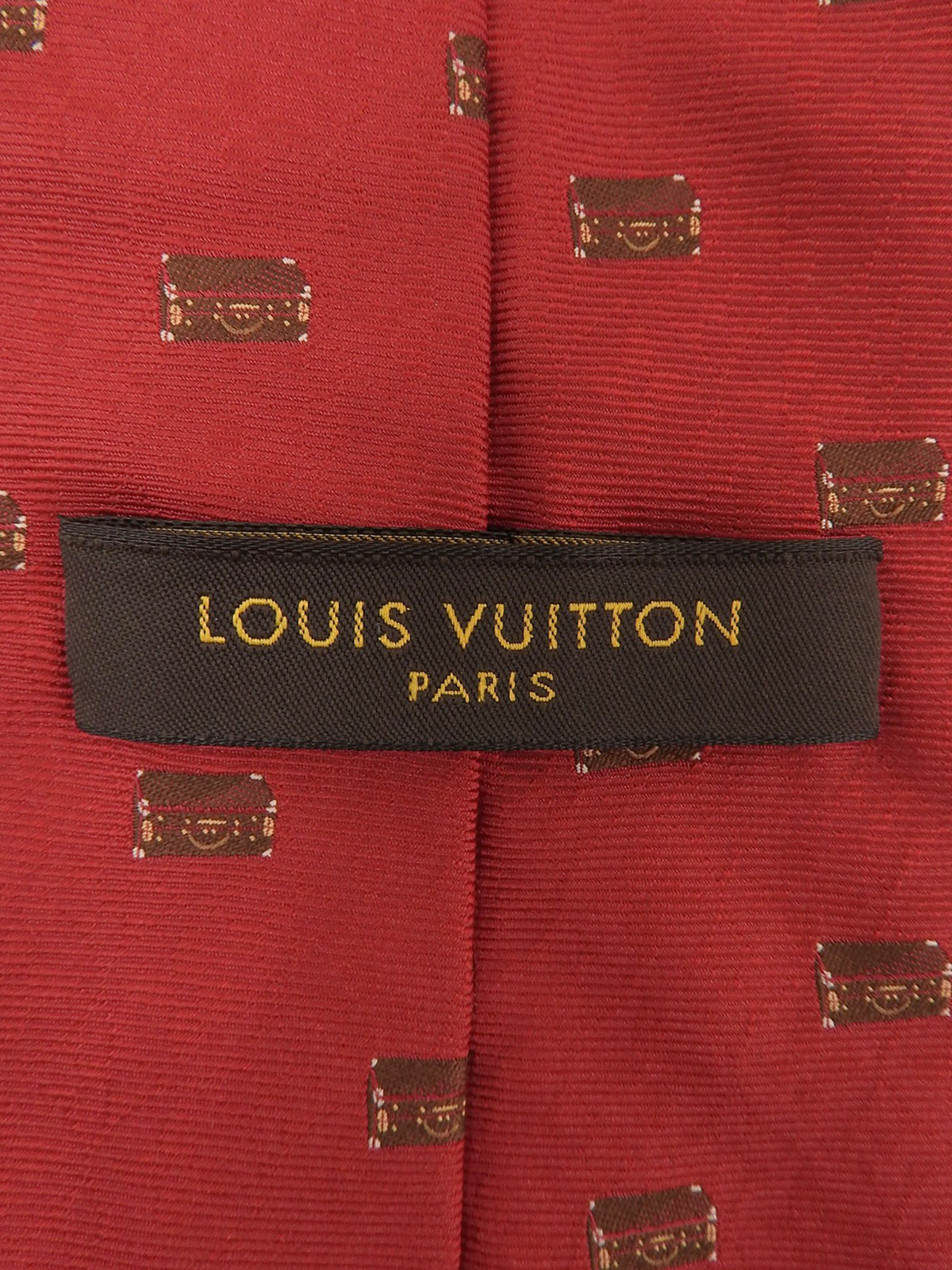 Trunk Pattern Tie Red